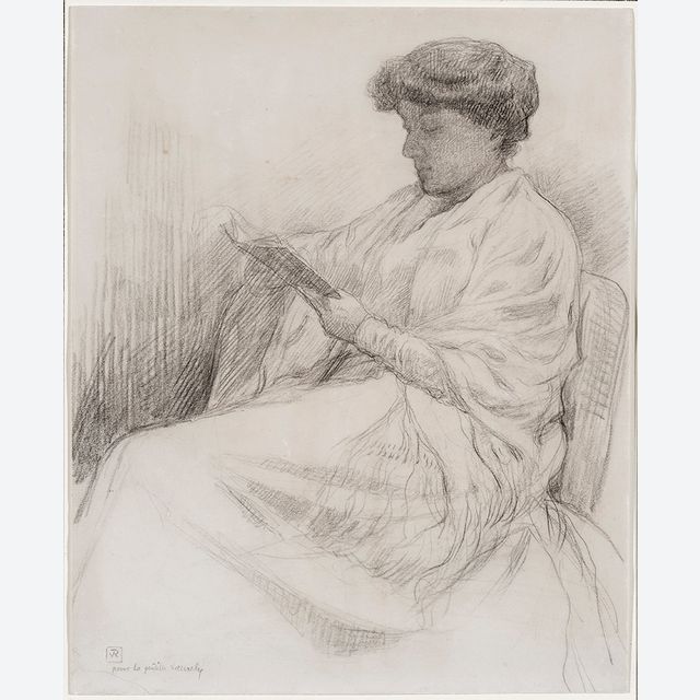 Théo van Rysselberghe (1862-1926) – Laure Flé Lisant