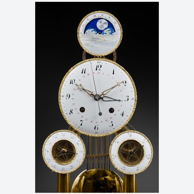 SOLD An important and fine multi-dial skeleton clock by Hubert Sarton à Liège, circa 1810.