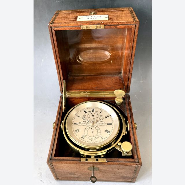 Exclusive marine chronometer, Victor Kullberg, Maker to the Admiralty, London, no 4970, c. 1888.