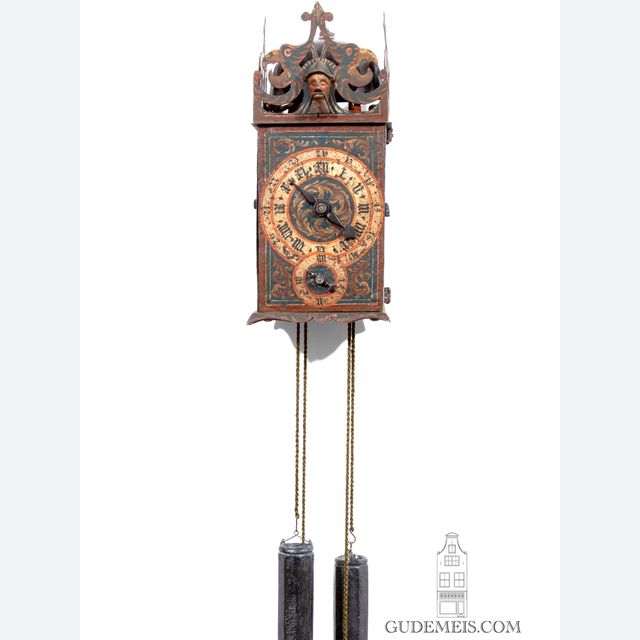 An early South German polychrome automaton wall clock, circa 1590.