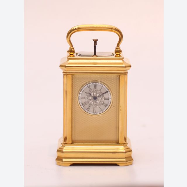 A small Swiss carriage timepiece with repetition, circa 1860