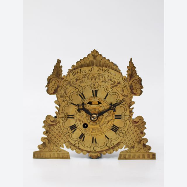 Une petite horloge murale zappler autrichienne gravée, Weltz S Pölten, vers 1780.