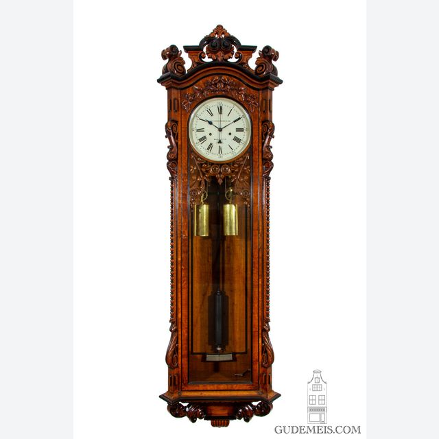 An impressive English oak longcase regulator, Armstrong Manchester circa 1880