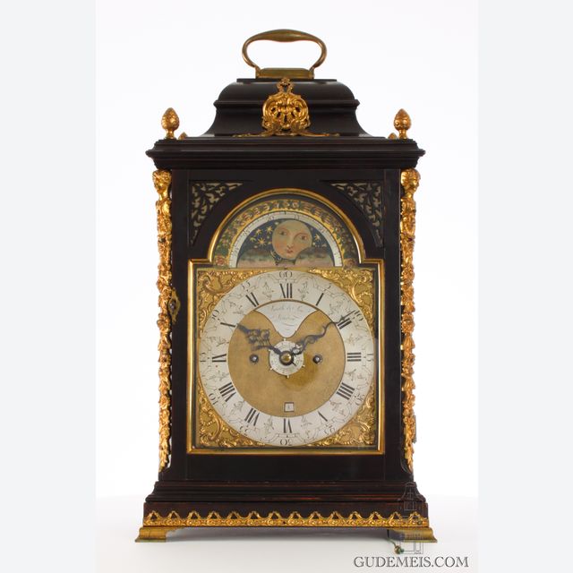 An English table cock with date and moonphase for the Dutch market, Smith & Son, circa 1770