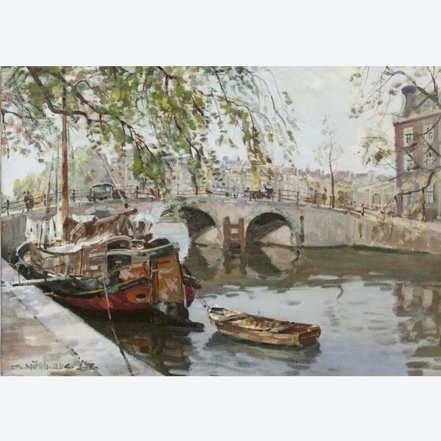 Keizersgracht hoek Amstel met magere brug