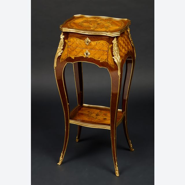 French Transitional Table, Leonard Boudin
