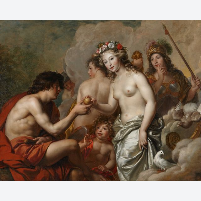 Adriaen Backer (ca. 1635-1684), The judgment of Paris