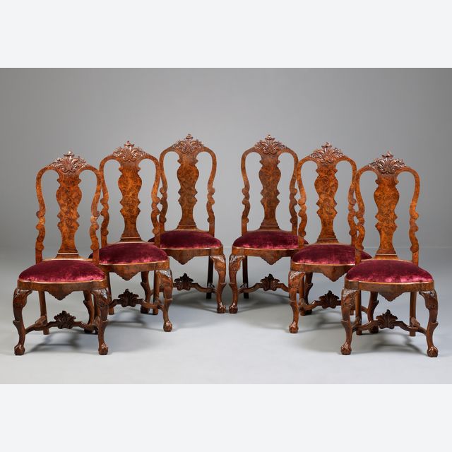 Six Chaises Hollandais d'époque Louis XV