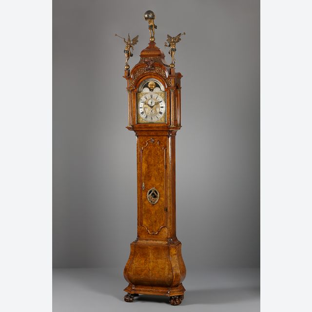 Amsterdam musical longcase clock, Johannes Uswald