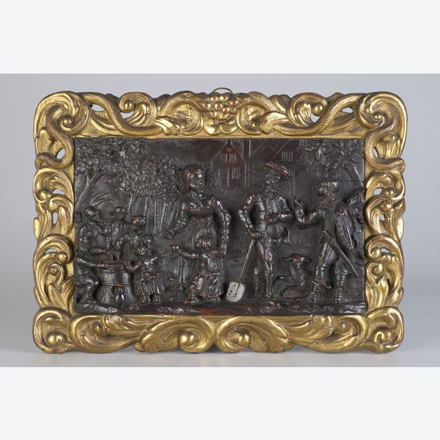 Niederländisches Nussbaum Renaissance Relief