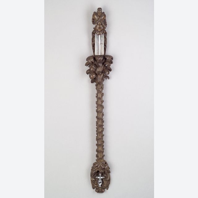 Französisches Louis XVI Barometer in Form einer Palme
