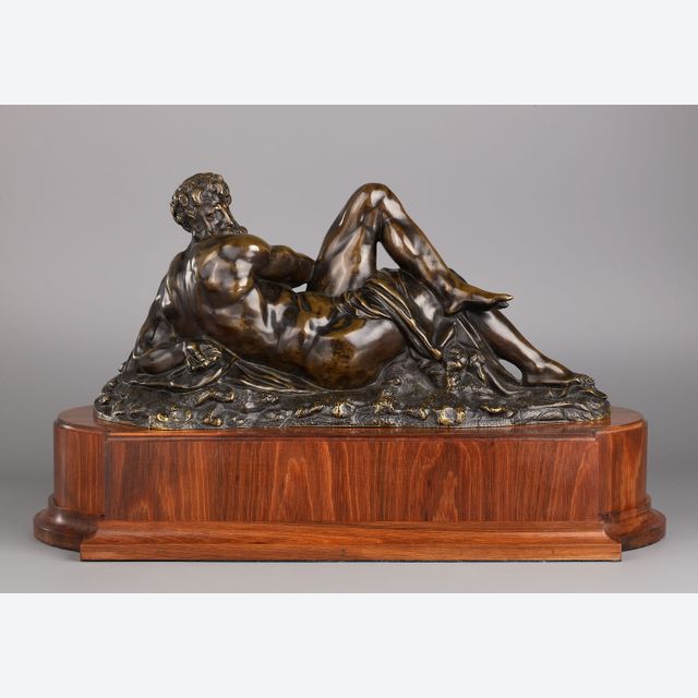 Französische Bronze nach „Die Dämmerung“ von Michelangelo