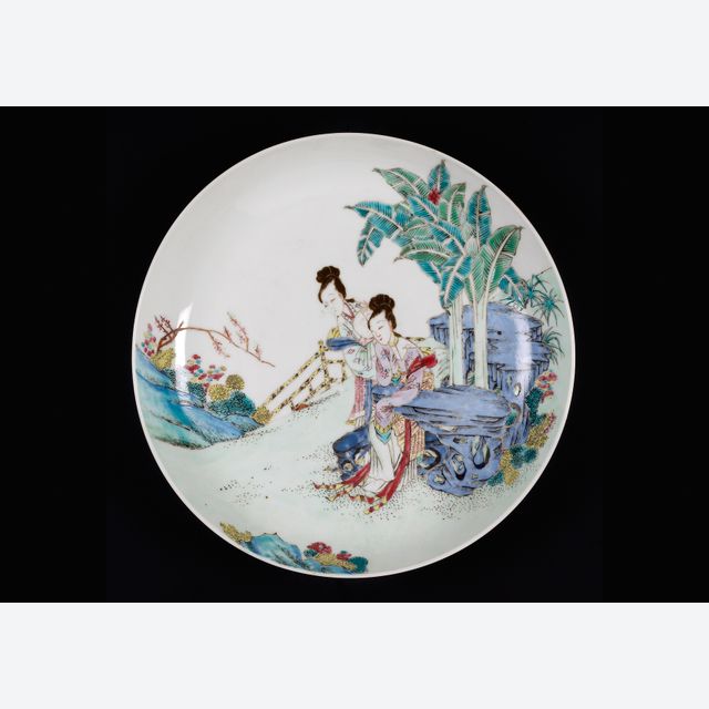Chinese Famille Rose Plate, Yongzheng