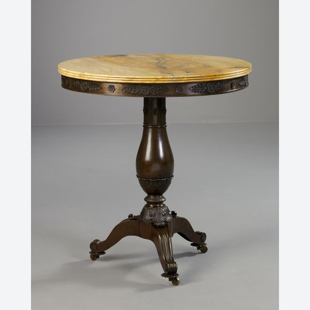 French Patinated Bronze Charles X Gueridon