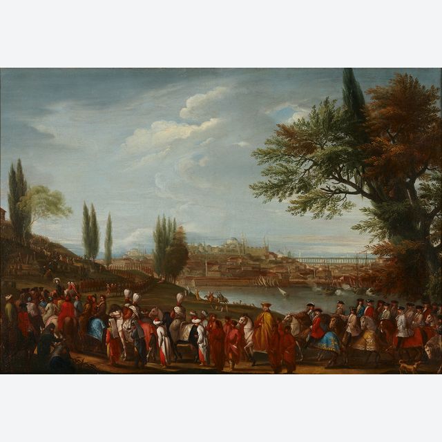 Venetian School, Procession of the Bailo in Constantinople