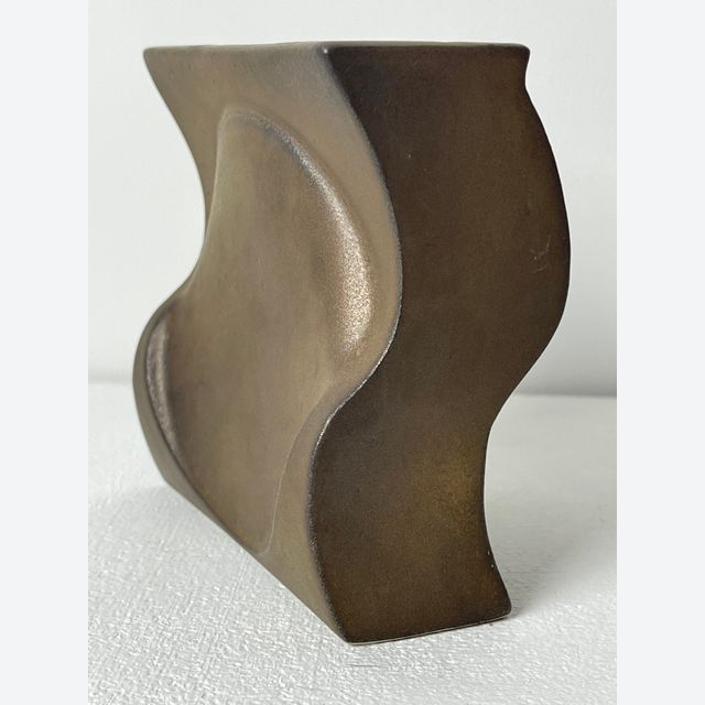 Jan van der Vaart bronze en grès émaillé Vase multiple, 2000