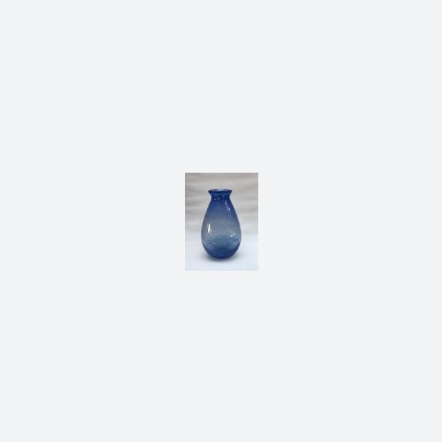 A.D. Copier, Leerdam Unica, Transparant blue vase, 1946
