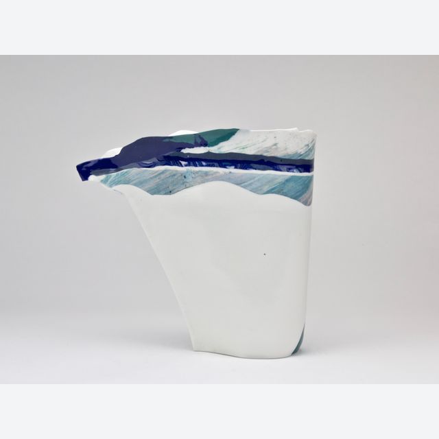 Henk Wolvers, Porzellanvase, 1988