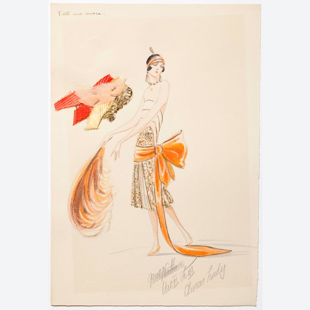 Charles LeMaire, Original Art Deco costume designs for George Gershwins Broadway musical 'Tell me More', 1920s