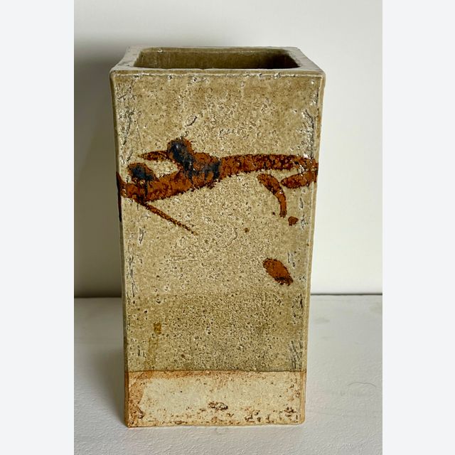 Jan de Rooden, rechte Vase mit abstrakten Verzierungen, 1978