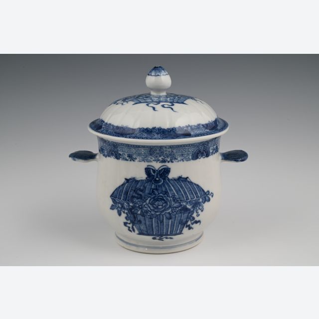 Ein chinesisches Porzellan-Zuckerdose