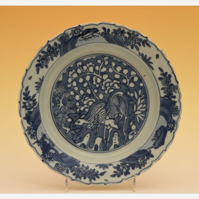 Ein chinesisches Porzellanteller