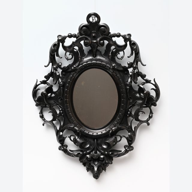 A decorative mirror.