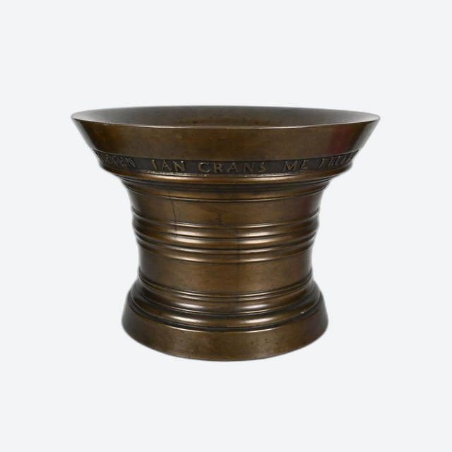 A very large bronze mortar