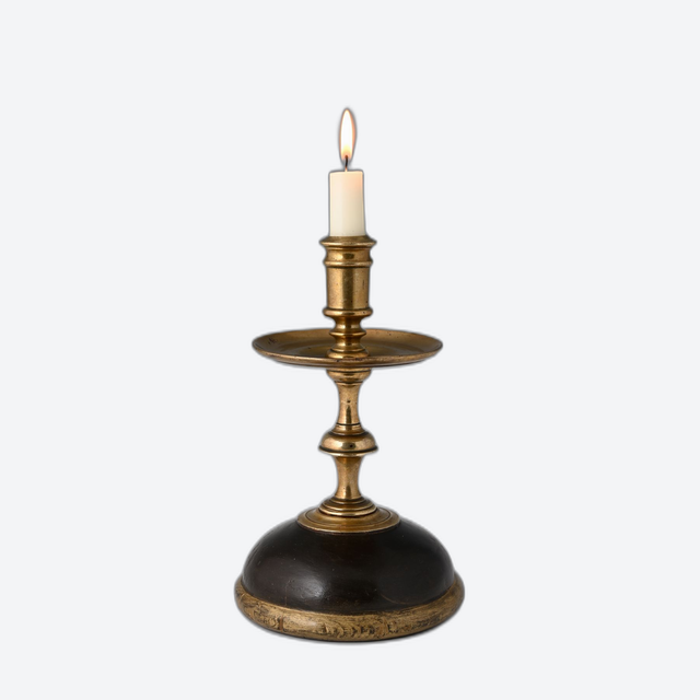 A rare candlestick for the church pew
