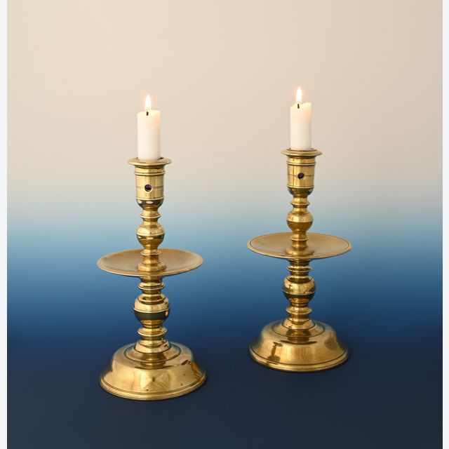 A pair of Heemskerk candlesticks