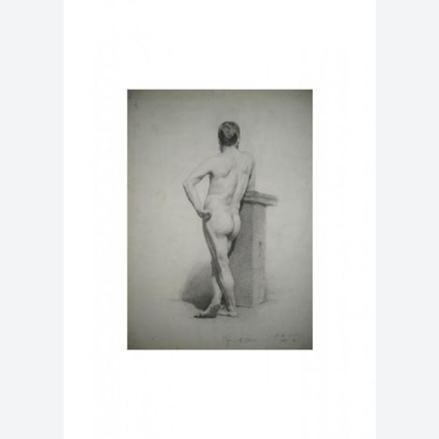 Marius Bauer: study drawing made at the The Hague art academy
