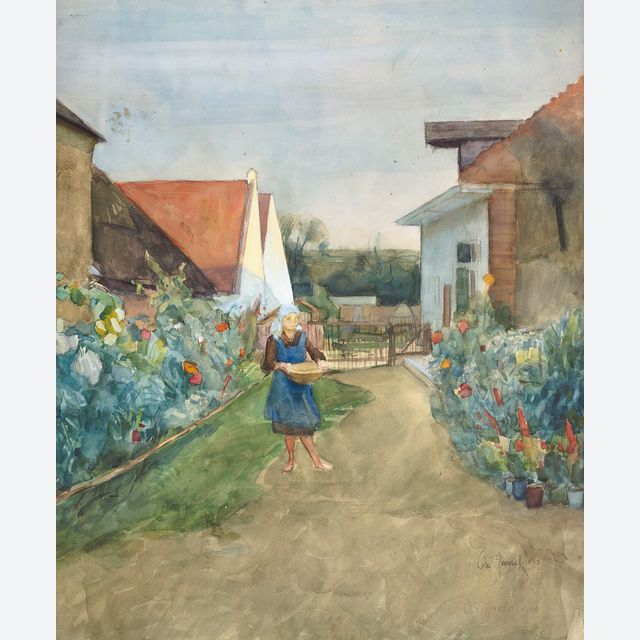 Mädchen im Garten