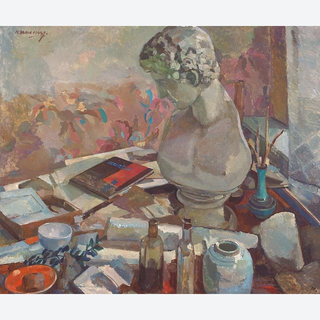 Still life with bust