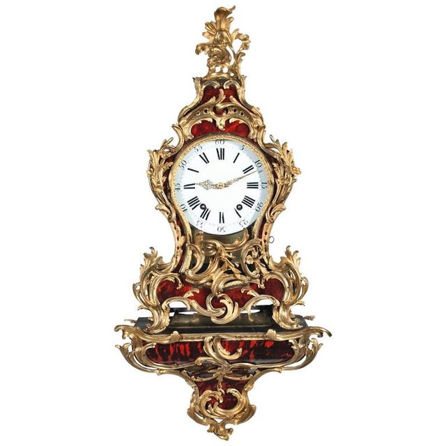 Une horloge en écaille de tortue très importante de style Louis XV suisse par Jaquet Droz, vers 1750
