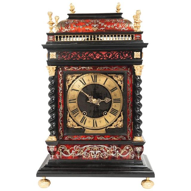 An important and very unusual French 'Religieuse' Table Clock, circa 1680