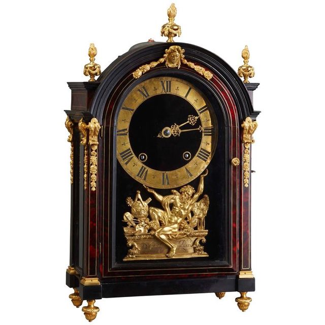 Une magnifique horloge religieuse française de la fin du XVIIe siècle Louis XIV par D. Champion de Paris, vers 1690
