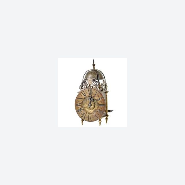 A small French Lantern Clock by Regnault à Paris, circa 1730