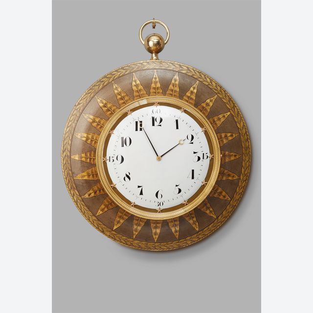 A hugely decorative French ‘Empire’ wall clock, circa 1820