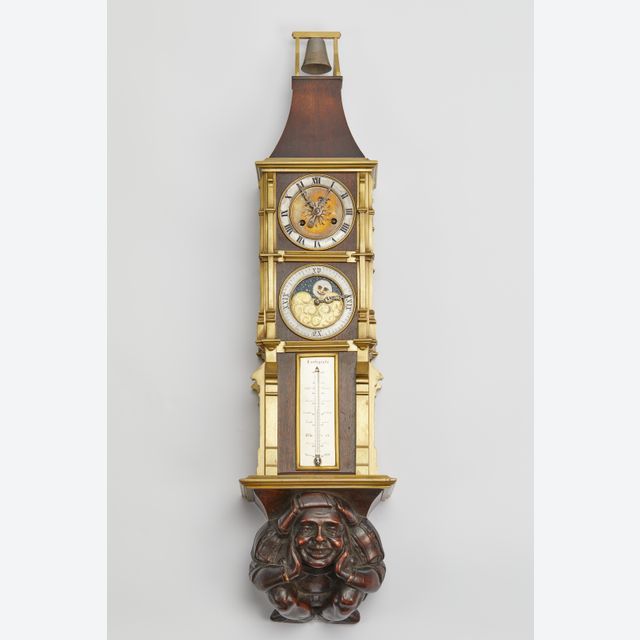 Horloge murale fantastique du 19e siècle rare