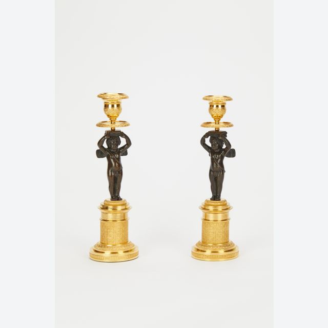 Small size pair Empire candlesticks