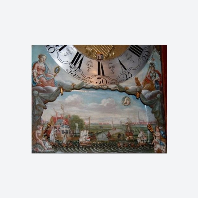 L03 Longcase clock with extensive automaton