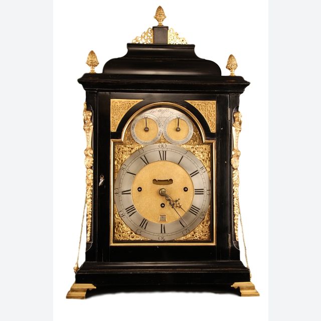 BR05 Large tableclock with music automaton playing 4 melodies with 18 hamers on 10 bells,