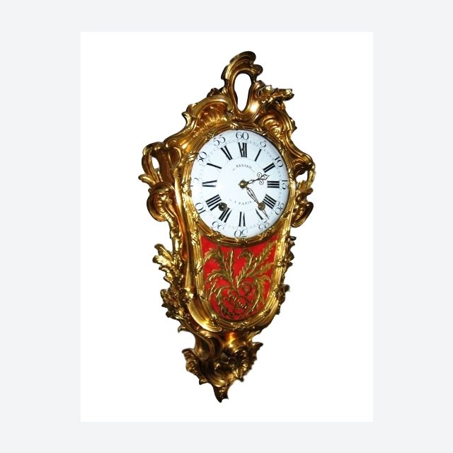 W01 Gilt Transitional Louis XV/XVI Cartel clock