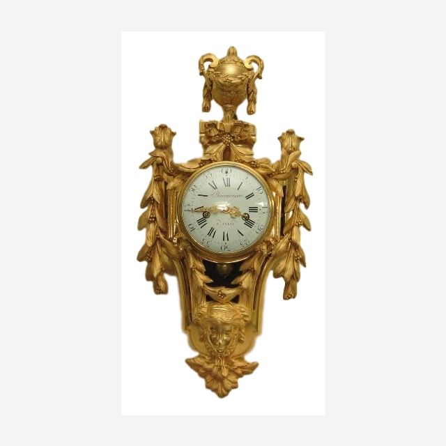 W20 Louis Seize Cartel clock. In superb original condition period gilding