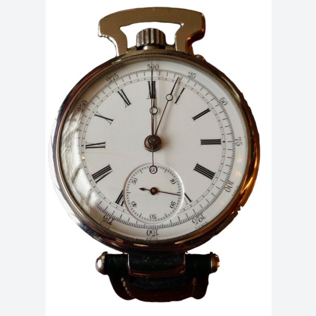 WAT09 Antique Ratrappante chronograph wristwatch
