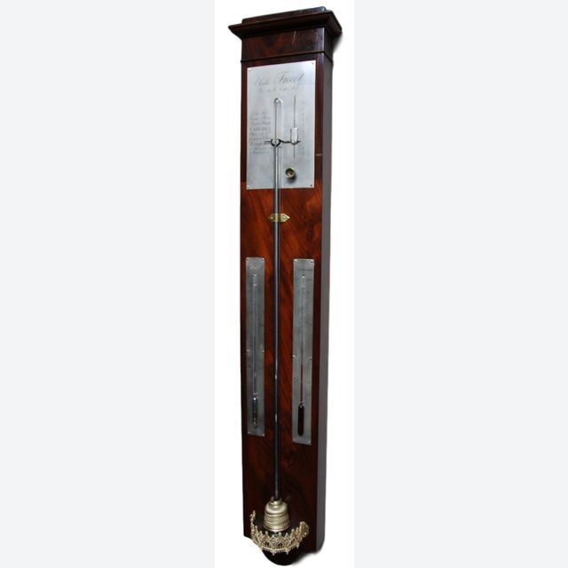 BA06 French Barometer/ Thermometer by Charles Frecót - Rue de la harpe no 93