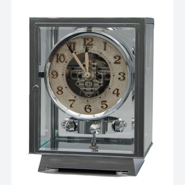 M200 Chromen art deco JL Reutter vijf glazen Atmos klok