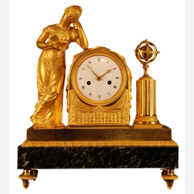 M40Franse pendule 'La Liseuse'