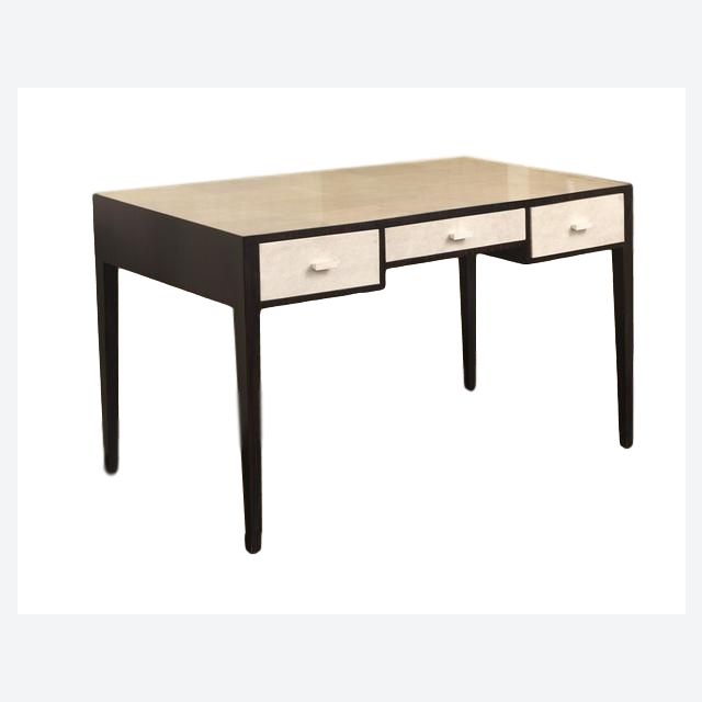 F02 Art Deco/Jean Michel Frank style desk shagreen panels