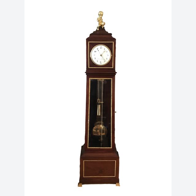 L23 French Louis XVI floorstanding regulator of 8 days duration